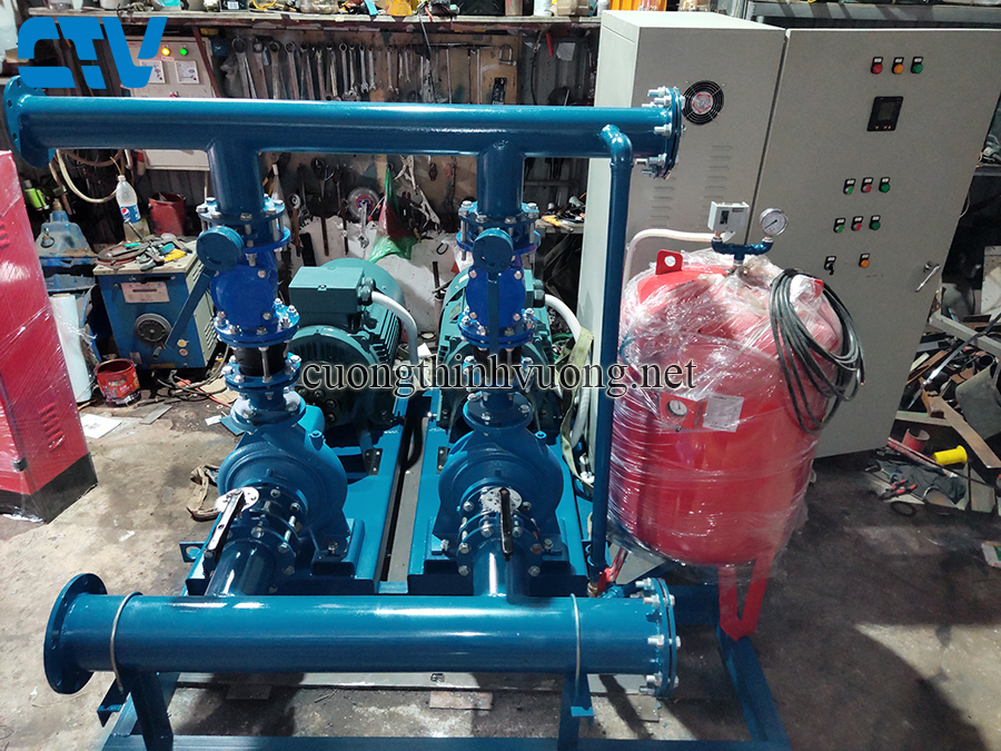 Thiết kế, lắp đặt cụm bơm tăng áp cho hệ thống tưới cỏ trang trại